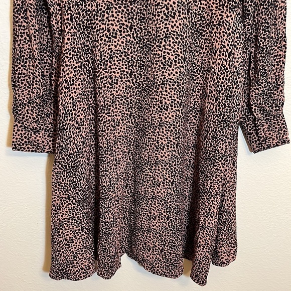 Nwt Leopard Print Long Sleeve Dress - Picture 9 of 15